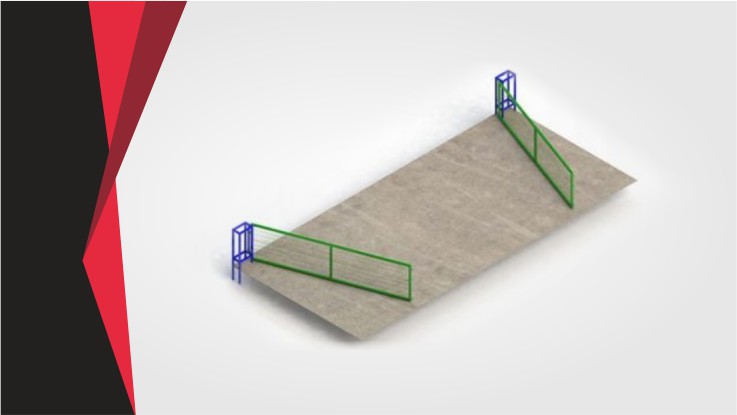 çift kanatlı raylı çit kapılar